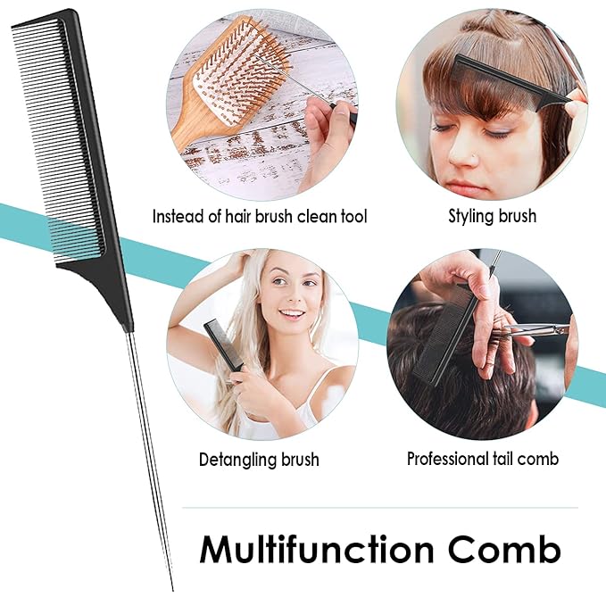 Sofmild Hair Brush-Natural Wooden Bamboo Brush Detangle Paddle Hairbrush for Women Men and Kids Massage Scalp Increase Hair Growth