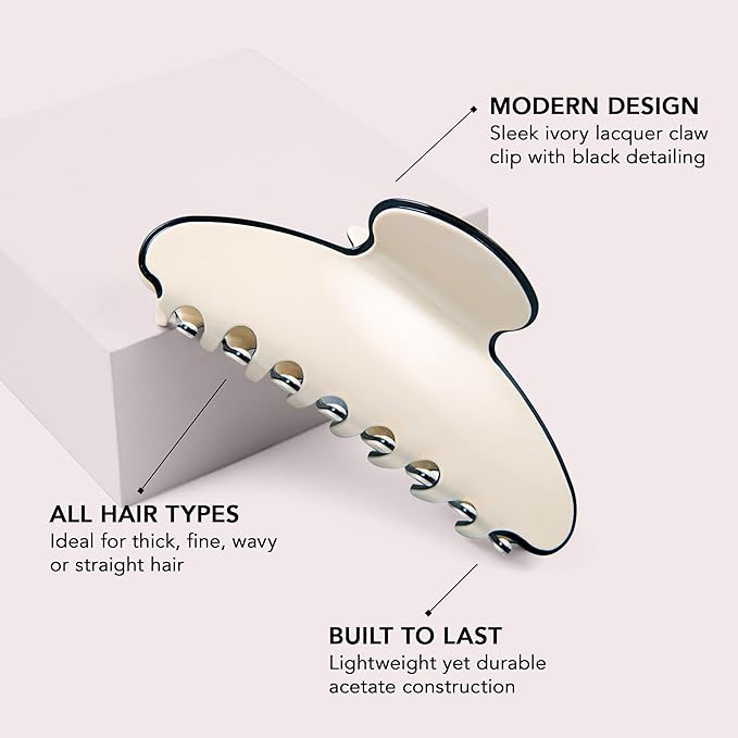 The Hair Edit Couture Clip, Stylish Hair Clip For Women, Durable Lightweight Hair Clip for Thick or Fine Hair, Cute Hair Accessory for Styling & Everyday Wear, Chic Claw Clips for Women