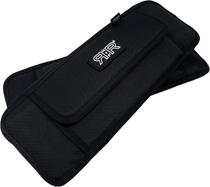 BADONKA Band Protective Sleeves for Booty Bands - Includes 3 Optional Fabric or Latex Resistance Loops - 3 Resistance Levels - Glute & Leg Workout Bands for Women & Men