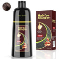 Dark Brown Hair Dye Shampoo for Woman & Man, Argan Hair Color Shampoo 3 in 1, Semi-Permanent Gray Hair Coverage, Mild Formula, Lasts 30 Days(16.90 oz)