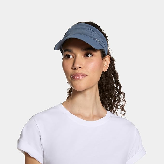 MISSION Cooling Stretchy Visor - Unisex Visor Hat for Men and Women, No Slip Band, UPF 50 Sun Protection Visor