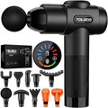 TOLOCO Massage Gun, Deep Tissue Back Massage for Athletes for Pain Relief, Percussion Massager with 10 Massages Heads & Silent Brushless Motor, Christmas Gifts for Women, Men, Black