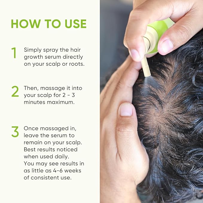 Svvimer Hair Growth Serum Spray - with Rosemary Batana Oil Biotin for Hair Loss and Thinning Hair - Thicker Fuller Hair for Women Men 2 Fl Oz (Pack of 1)