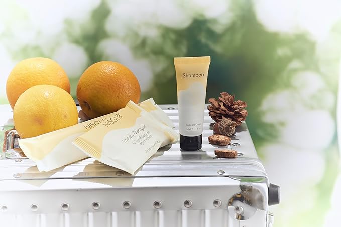 2 in 1 Shampoo and Conditioner Bulk Double Sealed Individually Wrapped Travel Size Shampoo & Conditioner 2in1 Set Hotel Supplies and Toiletries for Guest