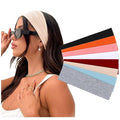 DRESHOW 8 Pack Sports Headbands for Women Non-Slip Stretchy Fashion HairBand Curly Hair Headband Soft Hair Accessories for Daily Wear Workout Yoga Running