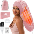 Heat Cap for Deep Conditioning, Hair Steamer for Natural Hair Home Use w/10-level Heats Up Quickly, Thermal Steam Cap for Home Hair Treatment