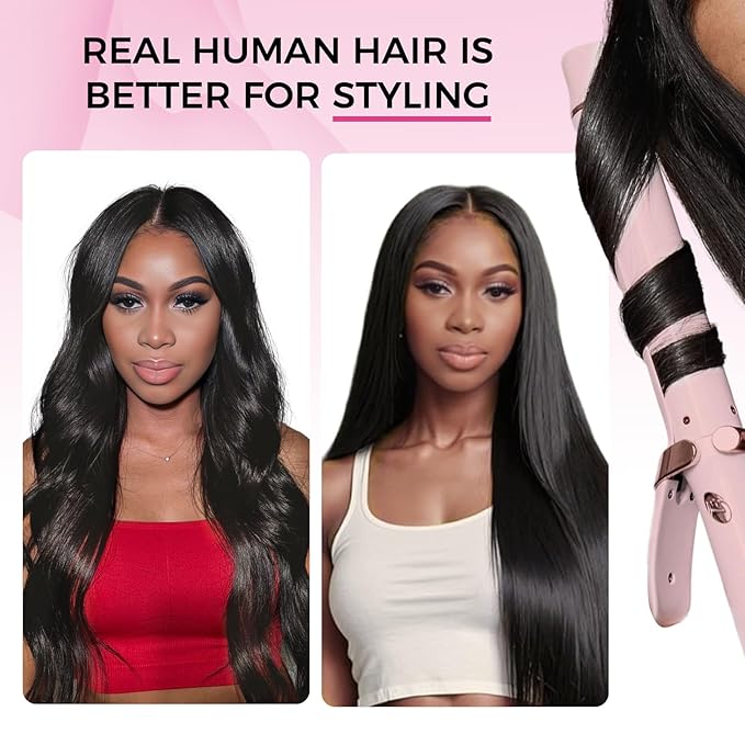 Lashey Seamless Clip in Hair Extensions Human Hair 120g 7pcs Body Wave Remy Human Clip in Hair Extensions with Full End 18 Inch Natural Black Thick
