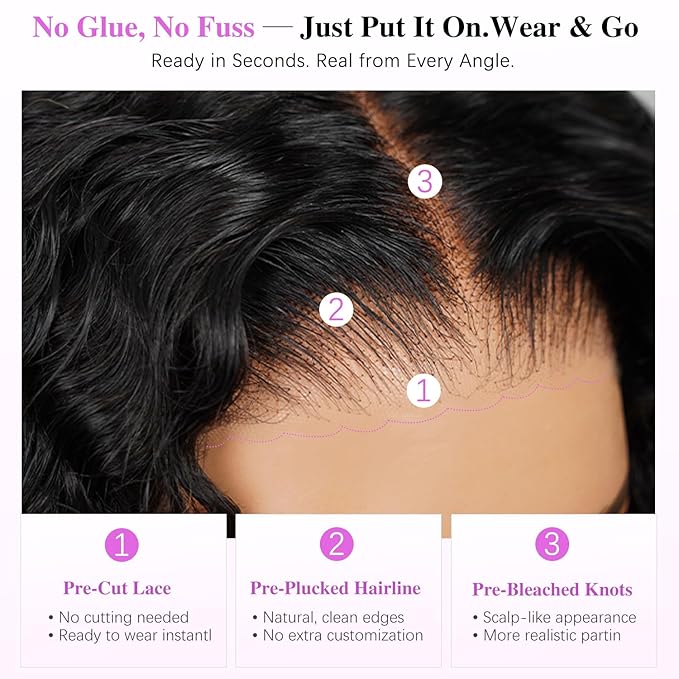 7x6 Burmese Curly Glueless Wigs Human Hair Pre Plucked Pre Cut 250% Density Drawstring Wig for Black Women 7x6 HD Lace Front Wigs Human Hair Glueless Wear and Go Nautural Color 26 Inch