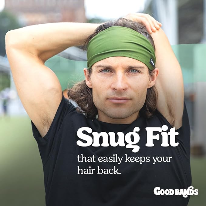 Sweatband for Men and Women - Unisex Non Slip Headband That Wicks Moisture and Eliminates Excess Sweat - Durable & Long-Lasting - Running, Sports, Gym