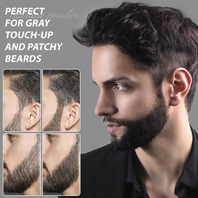 2 Pack Hairline Powder for Women and Men, Used to Root Touch Up Hair Color, Thinning and Gray Hair Coverage and Bald Spots Coverage, Gray