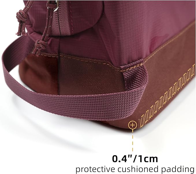 Travel Toiletry Bag 8L for Women, Large Packing Cube with Waterproof TPU Wet/Dry Compartment (02 Valkyrie Red)