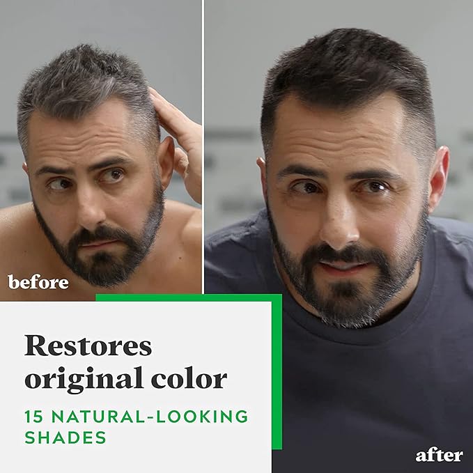 Just For Men Shampoo-In Color (Formerly Original Formula), Mens Hair Color with Keratin and Vitamin E for Stronger Hair - Light-Medium Brown, H-30, Pack of 1