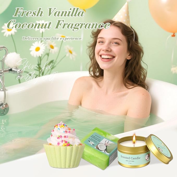 Birthday Gifts for Women Self Care Gifts for Women Happy Birthday Gift Baskets for Mon Wife Grandma Girlfriend Best Friend,Sister,Daisy Relaxing Spa Gifts Set Christmas Gifts