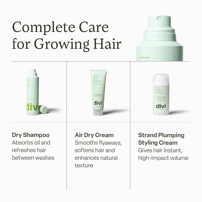 Divi Dry Shampoo Spray for Women - Formulated to Absorb Oil, Balance the Scalp and Extend Time Between Washes - Free of Benzene, Butane, Propane and Talc, 5.3oz (1 Pack)