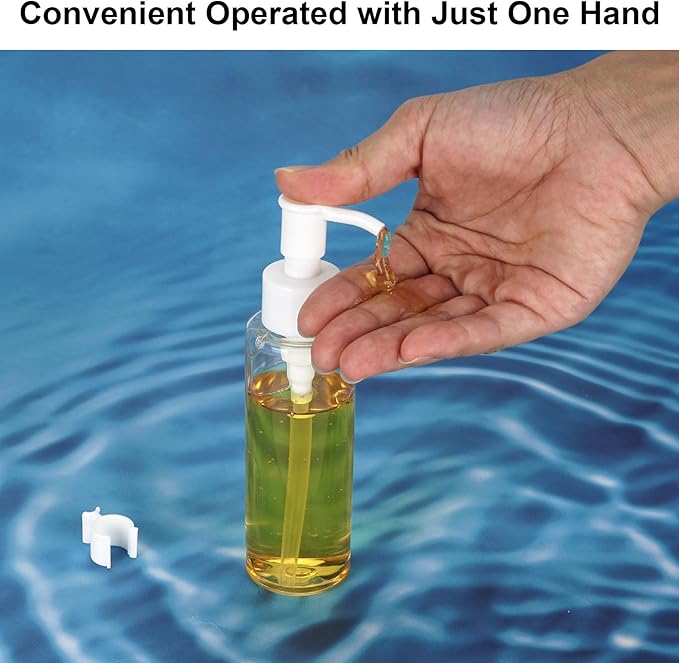 Cosywell Empty Plastic Pump Bottles Dispenser TSA Approved 3.4oz 8 Pack Portable Refillable Container Clear Plastic Lotion Pump Dispenser Bottle for Facial Cleansing Oil Shampoo Shower Gel