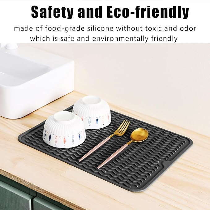 Heat Mat for Curling Iron, Oversize Silicone Resistant Mat for Hair Tools, Hot Pad for Hair Straightener, Flat Irons and Hot Hair Styling Tools Home Travel Gym Salon (15.7" x 11.8")