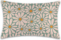 Satin Pillowcase 1 Pack-Boho Daisy Flowers Floral Groovy Retro Silky Pillow Cover for Hair and Skin,Standard Size 20x26 Inch Soft Cooling Printed Pillow Cases with Hidden Zipper,Gifts for Women Men