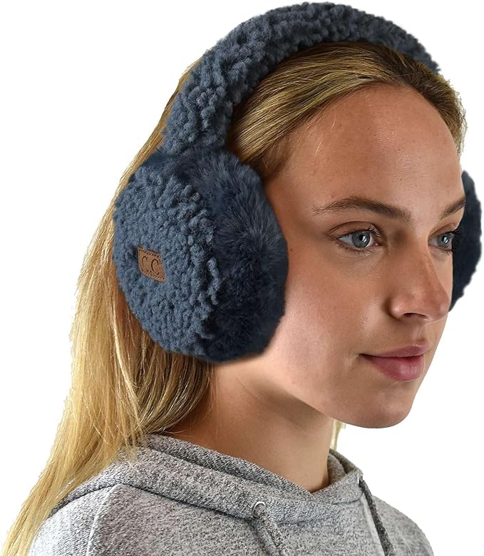 C.C Soft Winter Warm Adjustable Headband Ear Warmer Earmuffs