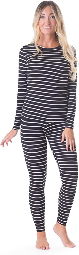 Rocky Thermal Underwear Women Long Johns Womens Thermals Top Bottom Set Fleece Lined Under Wear Clothes Base Layer Thermals