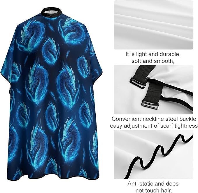 Barber Cape Waterproof Lining Anti Static Design for Salons/Home Use
