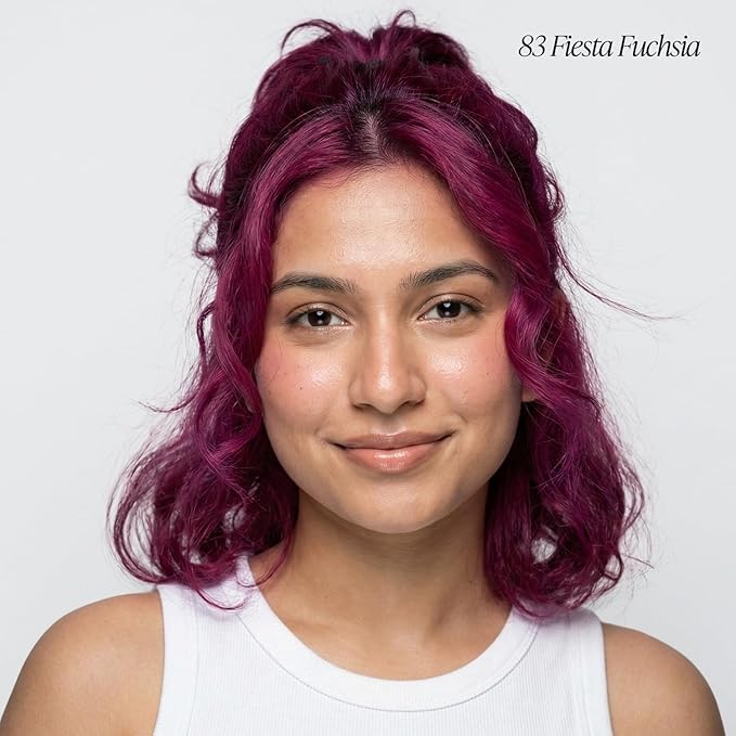 Adore Semi Permanent Hair Color (083 Fiesta Fuchsia) | Vegan & Cruelty-Free Pink Hair Dye | No Ammonia, No Peroxide, No Alcohol | 4 Fl Oz (Pack of 1)