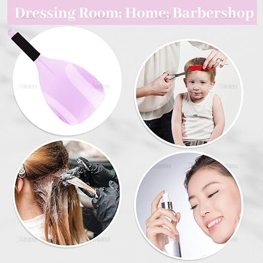 AUEAR, Pro Barber Hair Salon Face Sheild, Hand-held Shields for Hairspray, Plastic Protective Cover Hairdressing Haircut Stylist Cutting Makeup 2 Packs