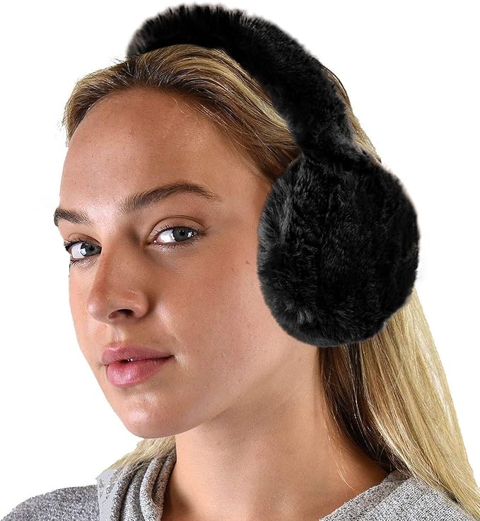 C.C Soft Winter Warm Adjustable Headband Ear Warmer Earmuffs