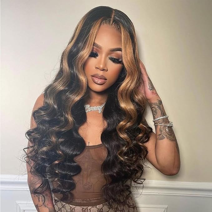 P1B/30 Body Wave Human Hair Bundels Highlight Brown Color Body Wave Bundle 100% Real Human Hair And True To Length 12 14 16 Inch 3 Pcs/Pack
