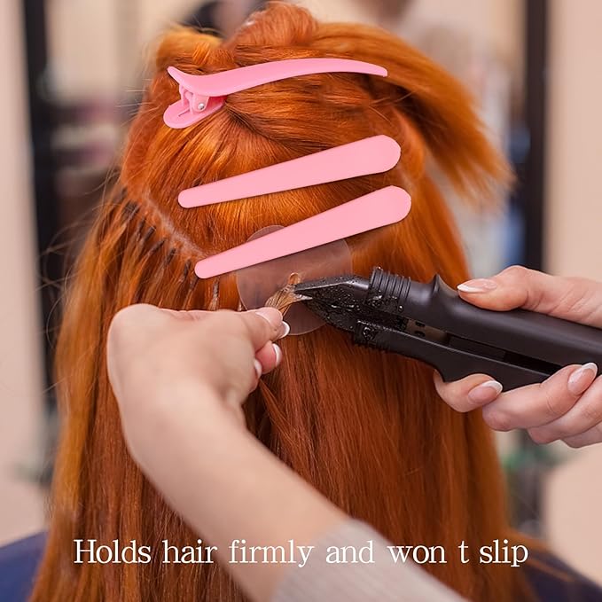 12 Pcs Pink Hair Clips for Styling Sectioning, YISSION 4.7 Inch Large Alligator Hair Clips Hair Barrettes No Crease Duck Billed Hair Clip, Hair Styling Accessories for Women Girls