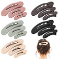 15 PCS Flat Claw Clips, 5 Colors Flat Hair Clips 3 Sizes Hair Claws for Women Girls Accessories Barrettes for thick Thin Hair