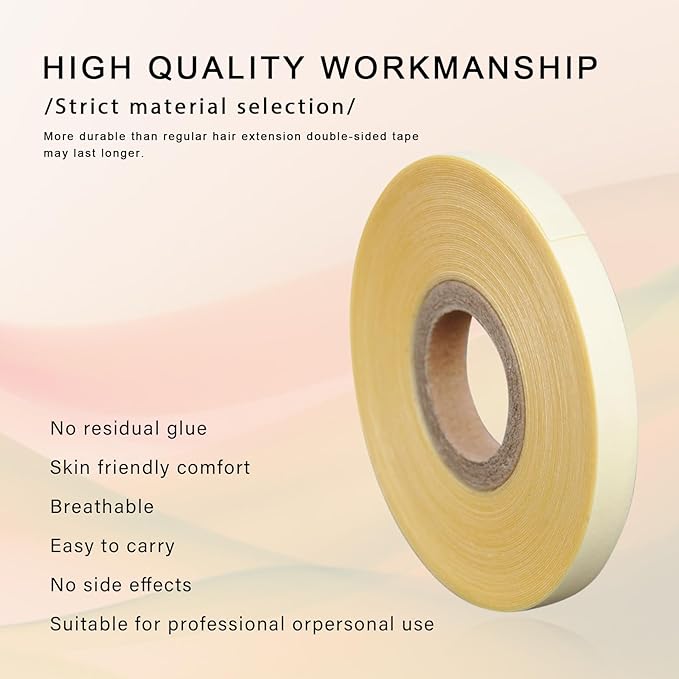 5/16" (0.8cm) * 12 Yards Double Sided Hair Extension Tape Roll for Tape in Hair Extension