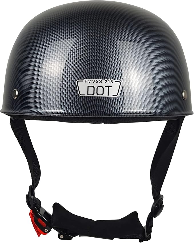 Baseball Motorcycle Helmet - Half Helmet Motorcycle Men Women for Bike Cruiser Chopper Moped Scooter with Gloves and Masks, Dot Approve