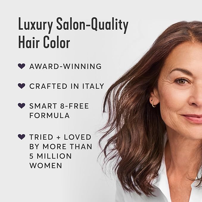 Madison Reed Radiant Hair Color Kit - 6.5NNA Medium Neutral Brown (Sondrio), 100% Gray Hair Coverage Permanent Hair Dye for Resistant Grays | PPD-Free & Ammonia-Free, 2 Pack