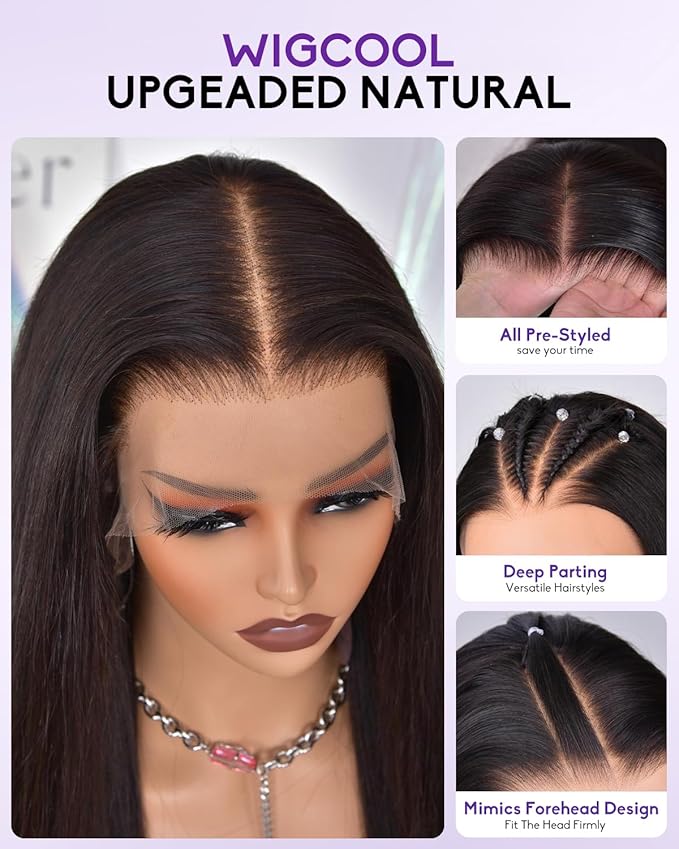 13x6 Lace Front Wigs Human Hair 180 Density Straight Transparent Lace Front Wigs Human Hair Pre Plucked Wigs for Women Glueless Wigs No Synthetic Blend Triple Lifespan 3X 22inch