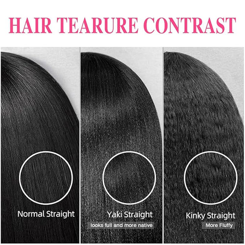 14 Inch Seamless PU Yaki-Straight Clip in Hair Extensions Real Human Hair For Women Affordable Invisible Yaki Straight Clip ins Hair (14inch,#1B)