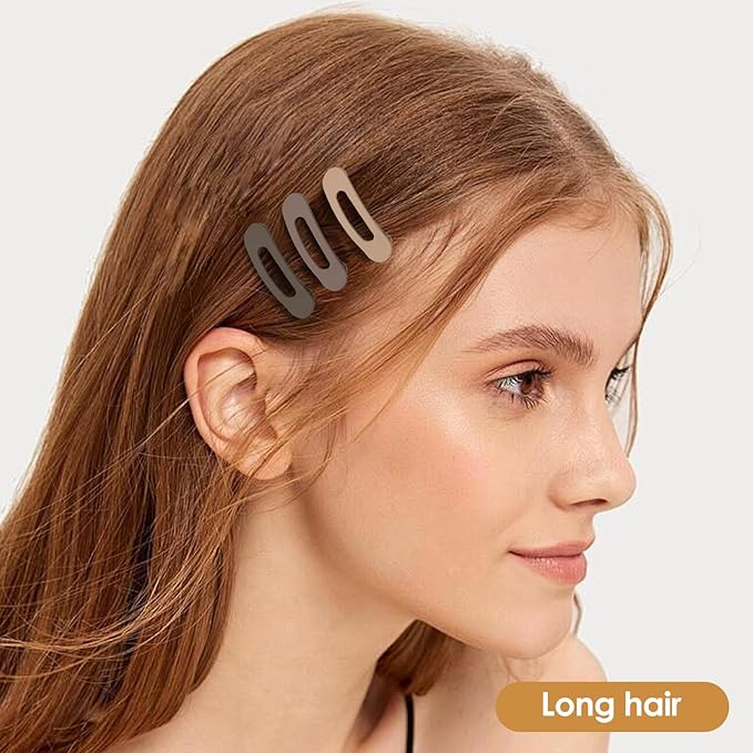 Small Flat Hair Clips for Women Lay Down Clips for Thin Hair Accessories 6pack