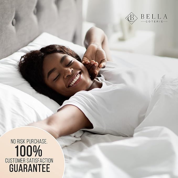 Bella Coterie Luxury Silk Pillowcase for Hair and Skin | 30 Momme | 100% Pure 6A Mulberry Silk | Super Soft | Perfectly Plush [Standard, Mocha]