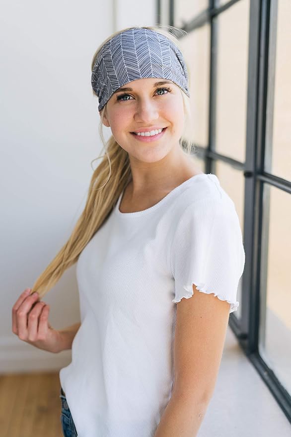 Maven Thread 4" Wide Workout Headbands for Women (2 Pack) – Non-Slip Sweatbands for Gym, Running & Yoga