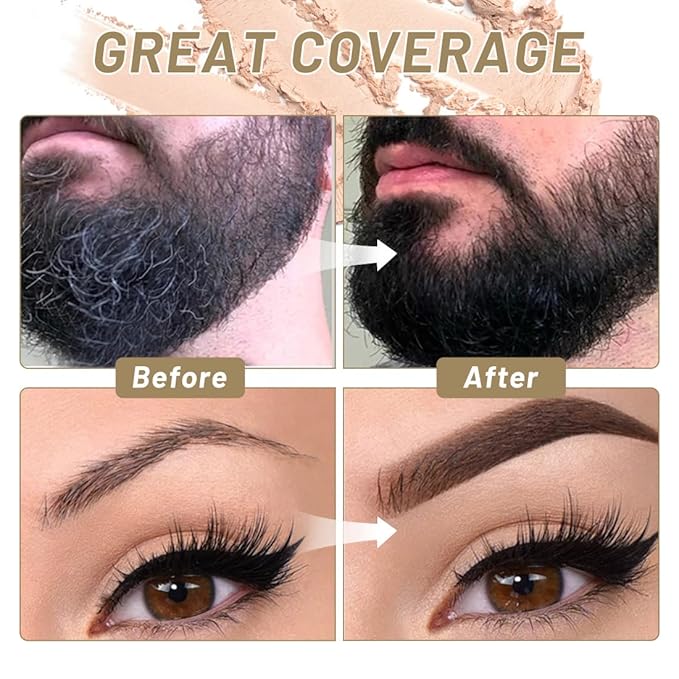 SOVONCARE Hairline Powder - Root Touch Up & Gray Hair Concealer for Men and Women, Instantly Covers Thinning Hair and Bald Spots, Natural-Looking Coverage Light Coffee 0.35 oz