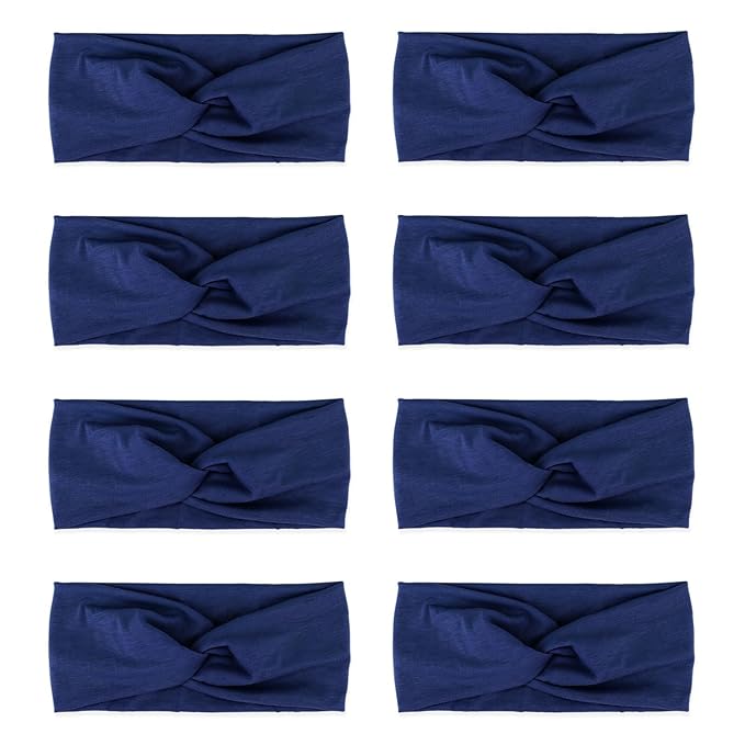 DRESHOW Headbands for Women Girls Vintage Headband Knotted Headwraps Criss Cross Hair Bands Accessories