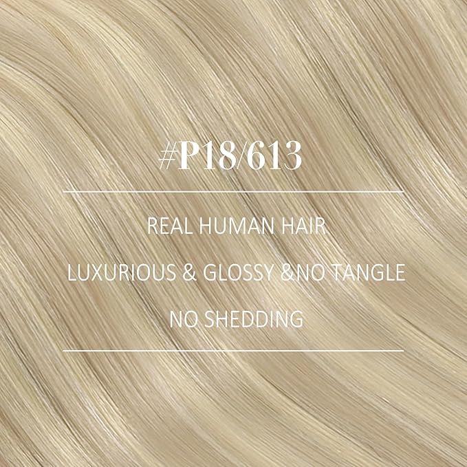 YoungSee Blonde Hair Extensions Weft Highlights Warm Ash Blond Mix Bleach Blonde Weft Extensions Human Hair Dyable Sew in Hair Extensions Real Human Hair for DIY 20Inch 100G