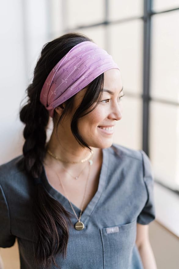 Maven Thread 4" Wide Workout Headbands for Women (2 Pack) – Non-Slip Sweatbands for Gym, Running & Yoga