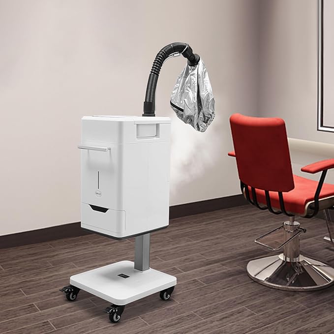500W Multifunctional Anion Hair Dyeing Machine,110V Nano Hair Steamer/Hair Oil Machine Stand Up Base Equipment Vertical Nano Steamer Salon Spa (500W)