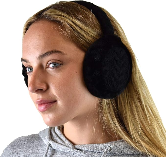 C.C Soft Winter Warm Adjustable Headband Ear Warmer Earmuffs