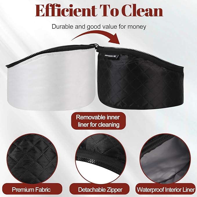 Hair Steamer for Deep Conditioning: Upgraded Heat Cap with 10-Level Fast Heating 3 Time Settings for Natural Hair Portable Thermal Steam Cap for Home Hair Treatment
