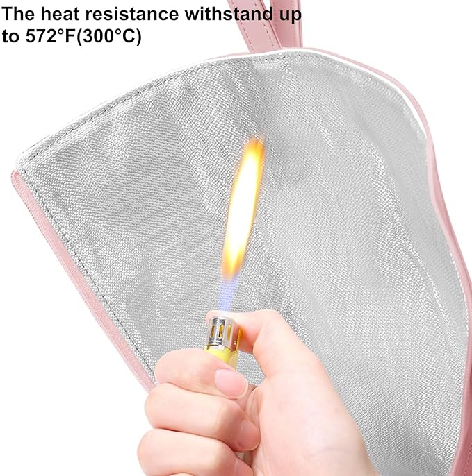 BUBM Hot Iron Holder & Mat, Heat Resistant Hair Tools Travel Bag Portable Organizer Cover Pouch for Curling Irons, Flat Irons, Hair Straightener and Styling (Pink)