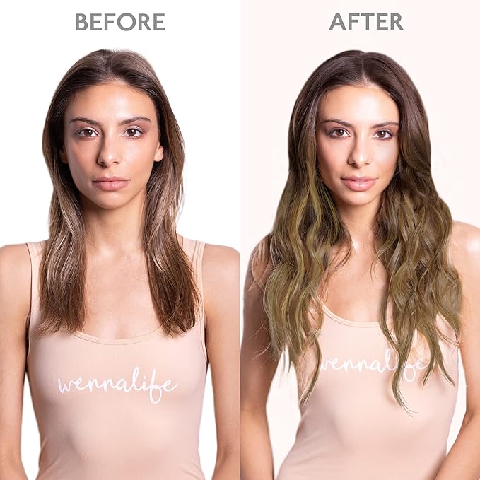 WENNALIFE Seamless Clip In Hair Extensions Human Hair, 24 Inch 160g 7pcs Balayage Chocolate Brown to Caramel Blonde Invisible Natural PU Weft Straight Extensiones De Cabello Hmano