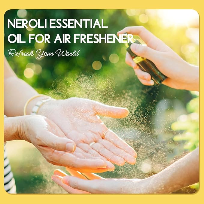 Neroli Essential Oil Organic for Skin Diffuser Room Spray, 100% Pure Bitter Orange Blossom Essential Oil Neroli 1 Oz