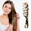 Large Wide Tooth Hair Comb, LADYAMZ [Tortoise Shell] Cellulose Acetate Round Tooth Comb for Straight/Curly Hair,Short/Long Hair Women Men or Kids, Easy Detangling Wet or Dry, Anti-static (Ivory)