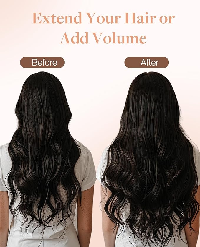 GOO GOO Invisi Edge Tape in Hair Extensions Human Hair, 2 Dark Brown, 6pcs 10inch 15g, Virgin Remy Hair, Seamless Injected Tape, Natural Look